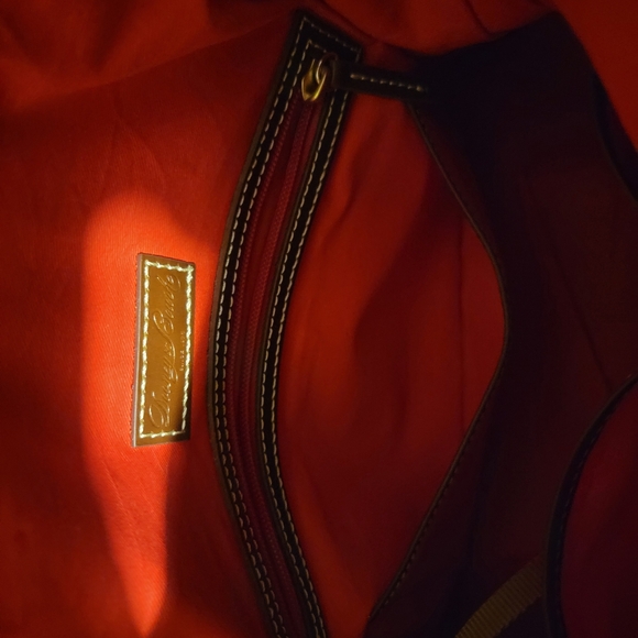 Dooney & Bourke Large Suede Satchel - Magenta - Picture 3 of 9